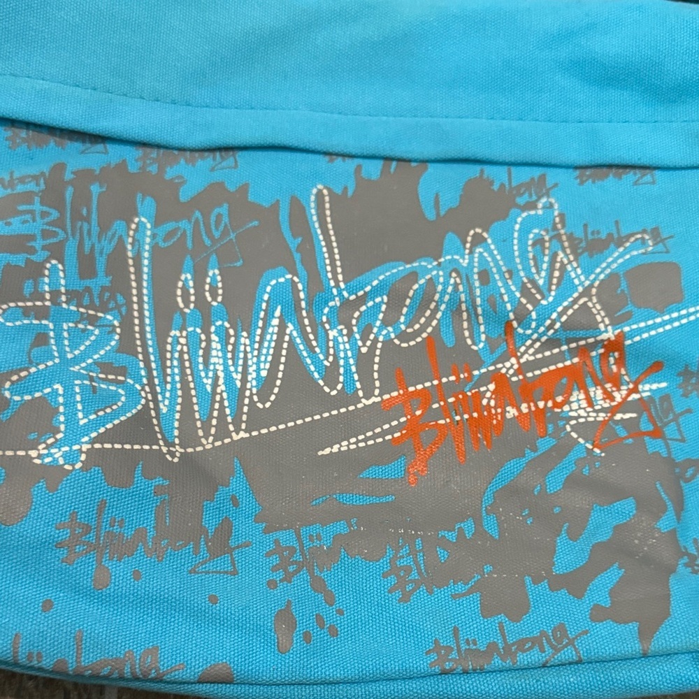 Vintage 90’s Billabong Blue and Gray Graphic Bag-Original OG - Picture 2 of 8